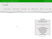 Tablet Screenshot of emeraldinvitations.com